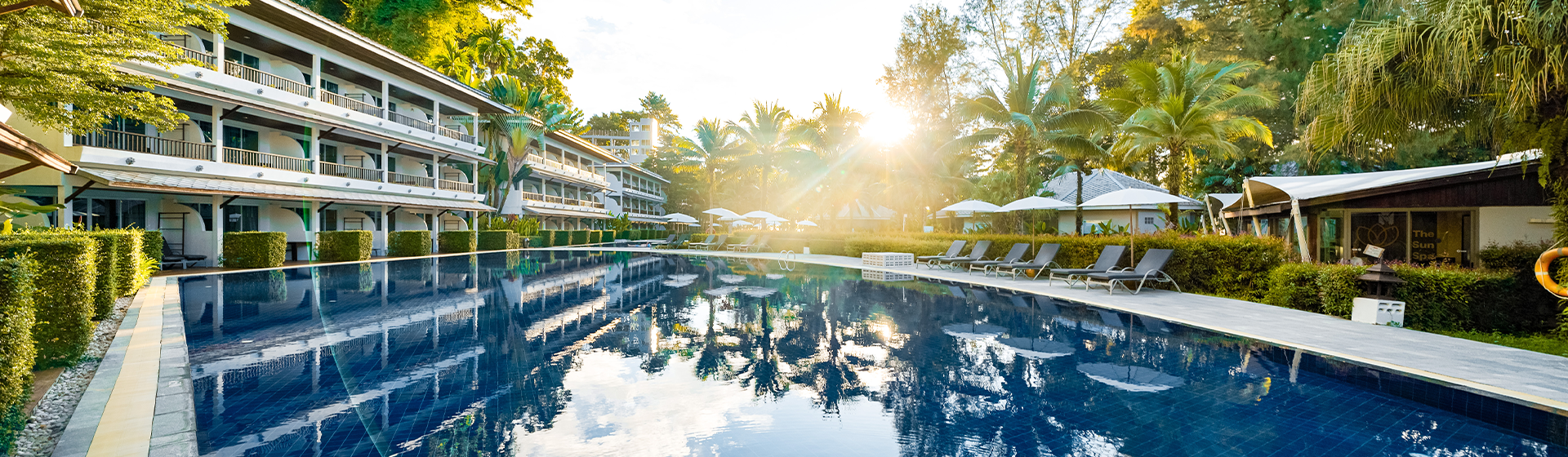 Pool view at Sentido Khao Lak Resort in Thailand